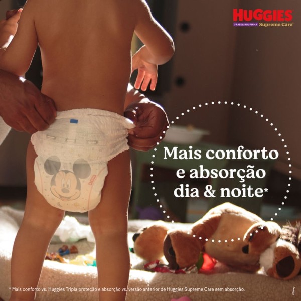 Encontraproduto.com.br - Fraldas Huggies Roupinha Supreme Care XXG Embalagem Econômica 58 Unidades
