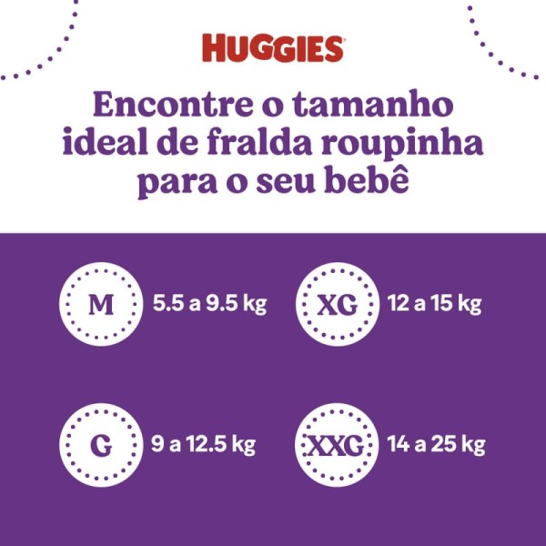 Encontraproduto.com.br - Fraldas Huggies Roupinha Supreme Care XXG Embalagem Econômica 58 Unidades