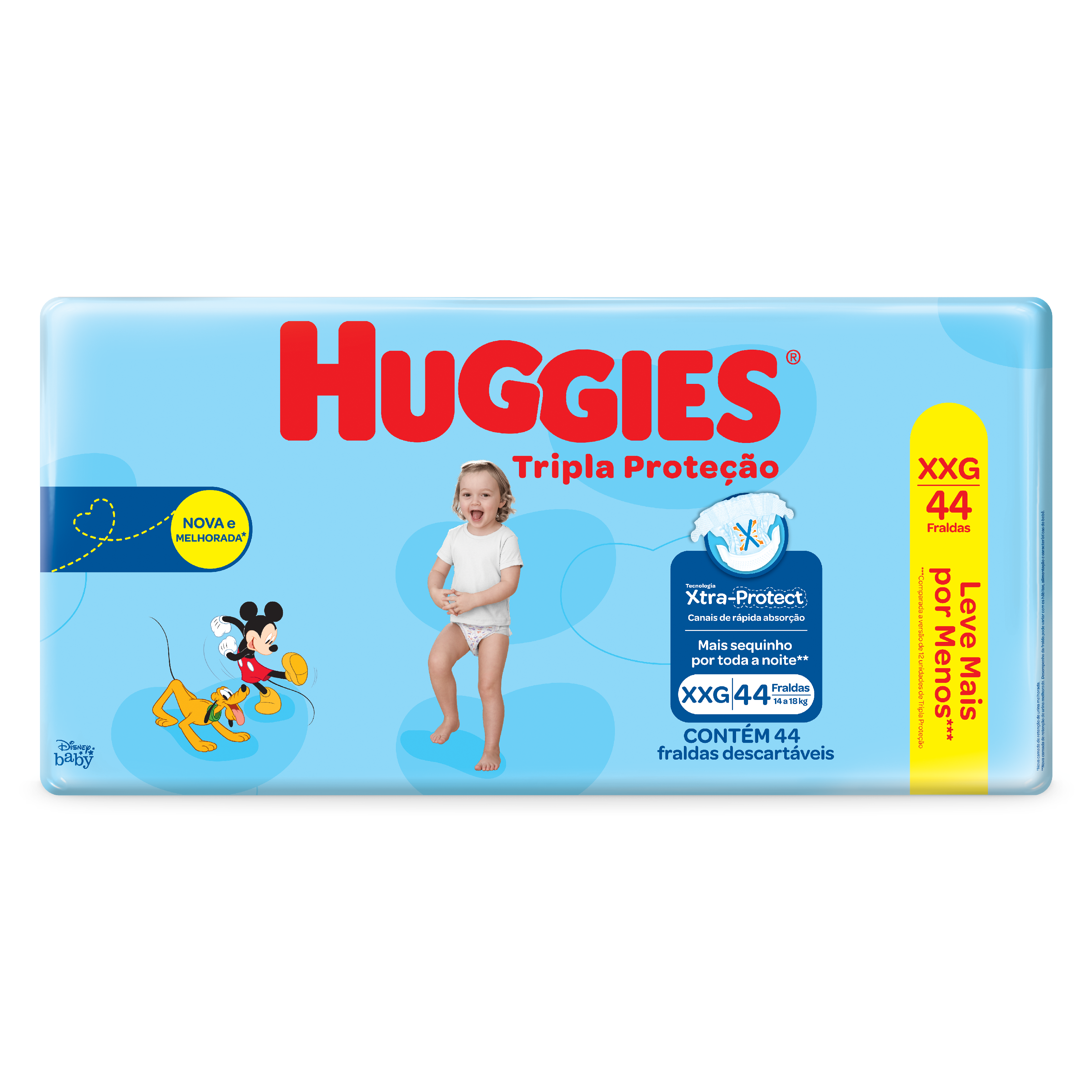 Encontraproduto.com.br - Fralda Huggies Tripla Protecao Com 44 Leve + Pague - Xxg Mega Especial
