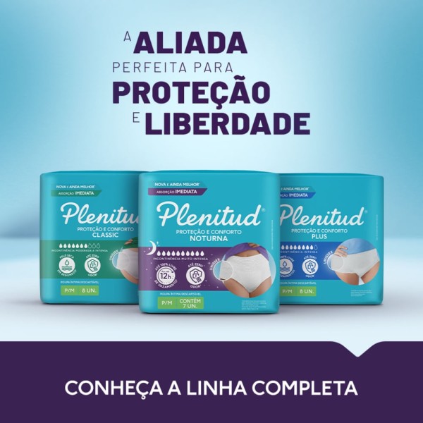 Encontraproduto.com.br - Roupa Intima Plenitud Noturna Para Incontinencia G/xg 7 Unidades