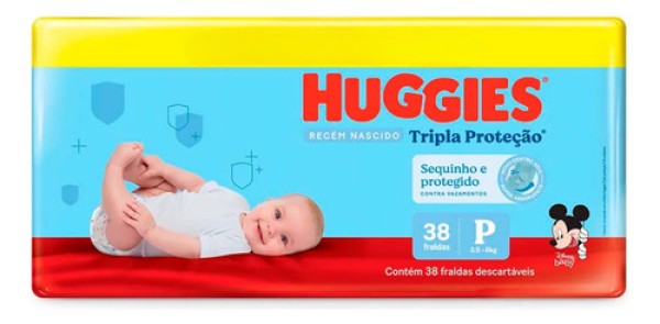 Fralda Huggies Trip Prot Meguinha P Lv38 Pg36