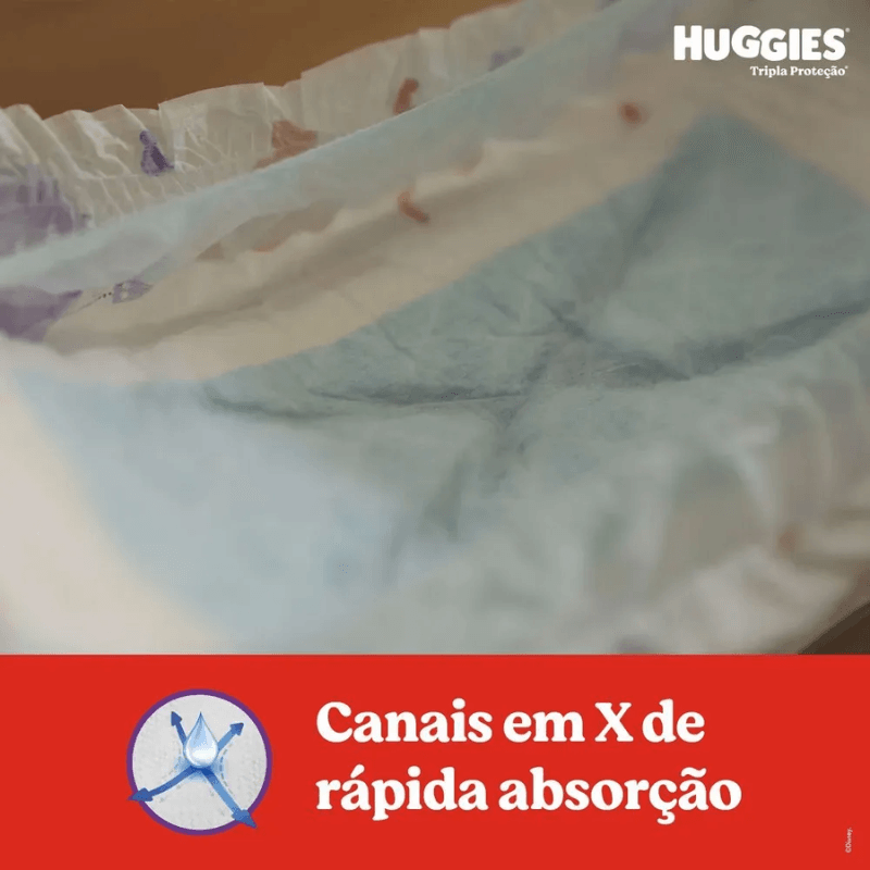 Encontraproduto.com.br - Fraldas Huggies Tripla Proteção Mega XG Com 28 Unidades 2 Tiras