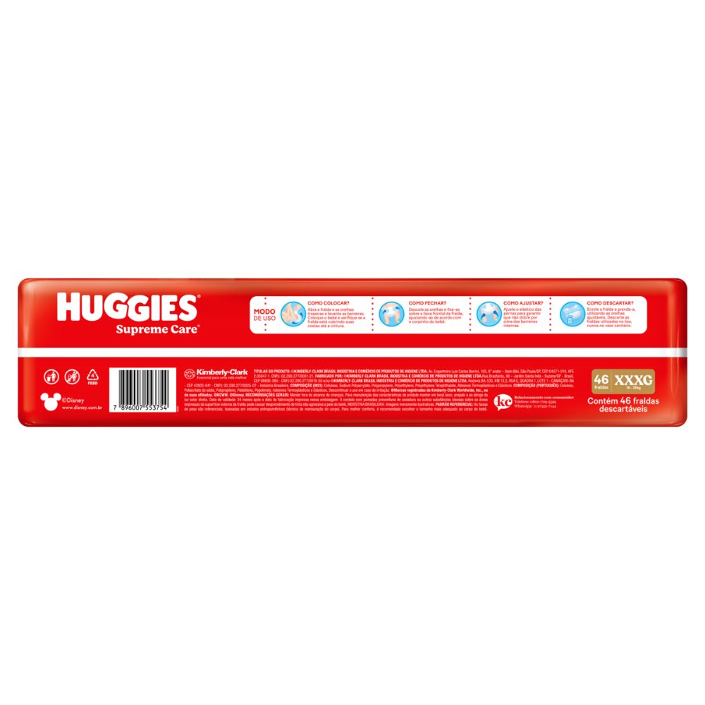 Encontraproduto.com.br - Fralda Huggies Supreme Care XXXG 46 Unidades