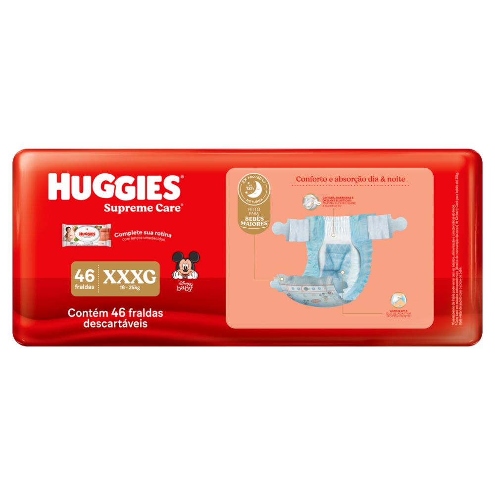 Encontraproduto.com.br - Fralda Huggies Supreme Care XXXG 46 Unidades
