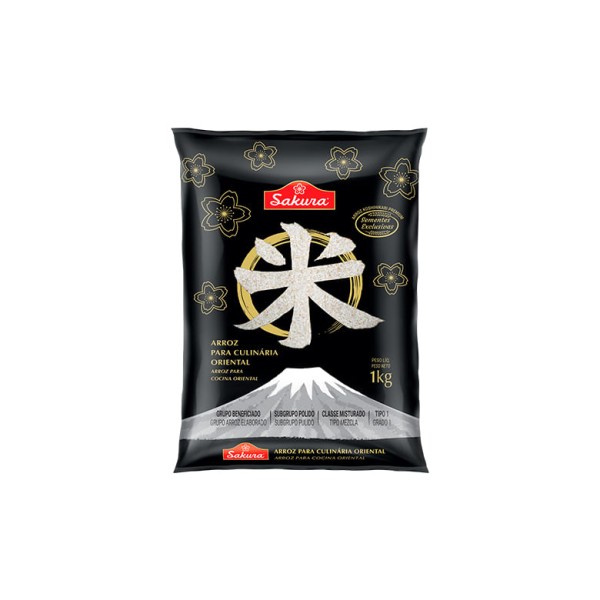 Encontraproduto.com.br - Arroz para Culinária Oriental Sakura Premium 1kg
