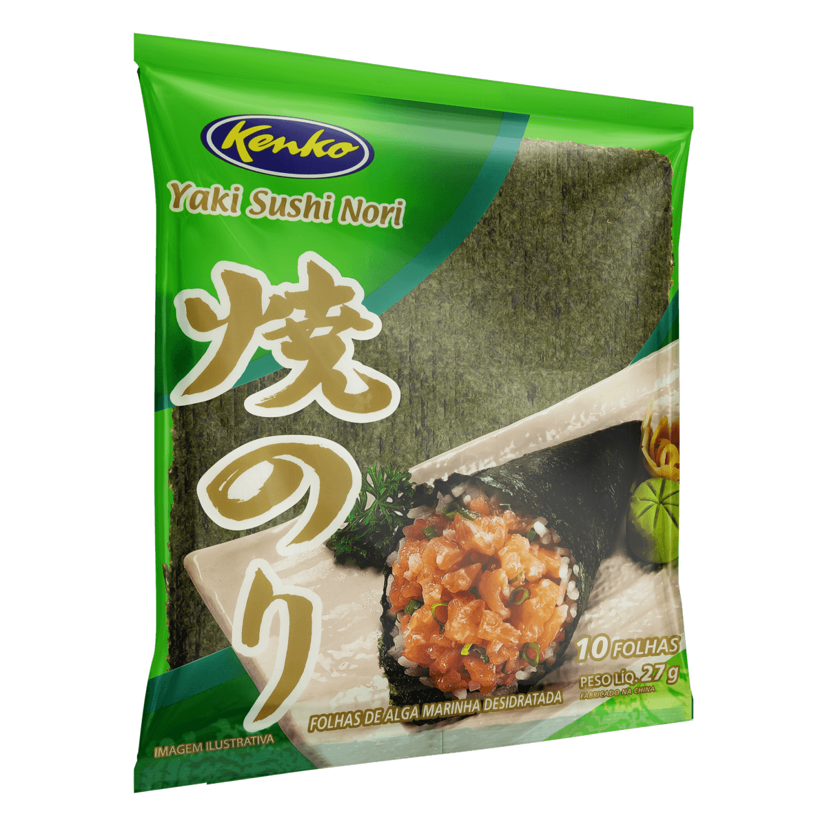 Encontraproduto.com.br - Yaki Sushi Nori Kenko com 10 Folhas