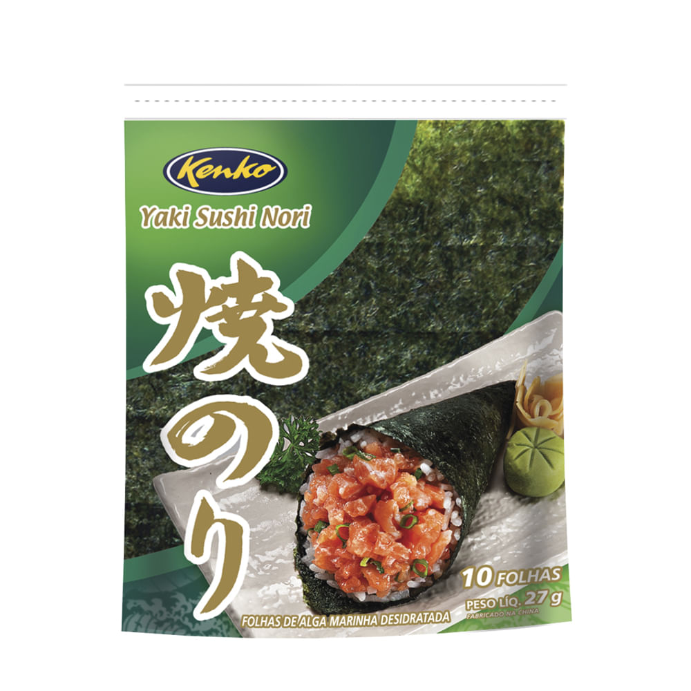 Encontraproduto.com.br - Yaki Sushi Nori Kenko com 10 Folhas