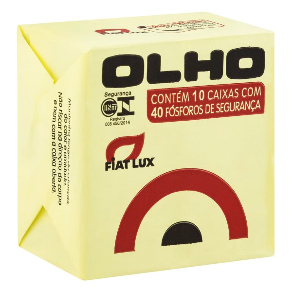 Encontraproduto.com.br - Fósforos Fiat Lux Olho Pacote com 10 Caixas