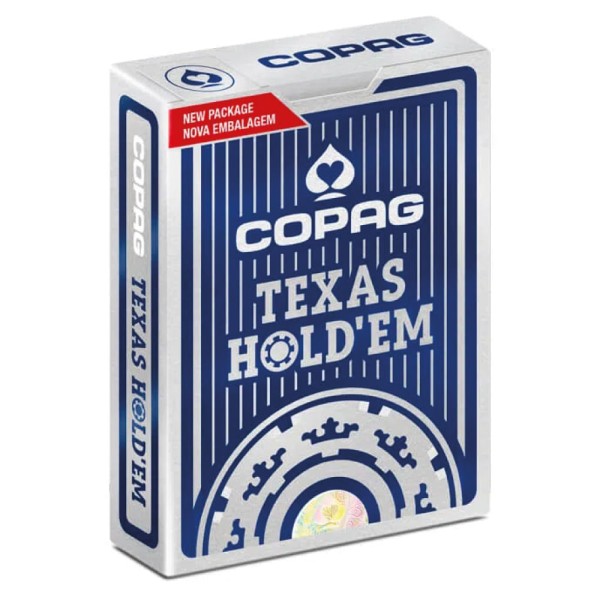 Encontraproduto.com.br - Baralho de Poker Texas Hold’em Azul