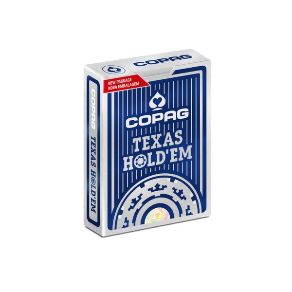 Encontraproduto.com.br - Baralho de Poker Texas Hold’em Azul