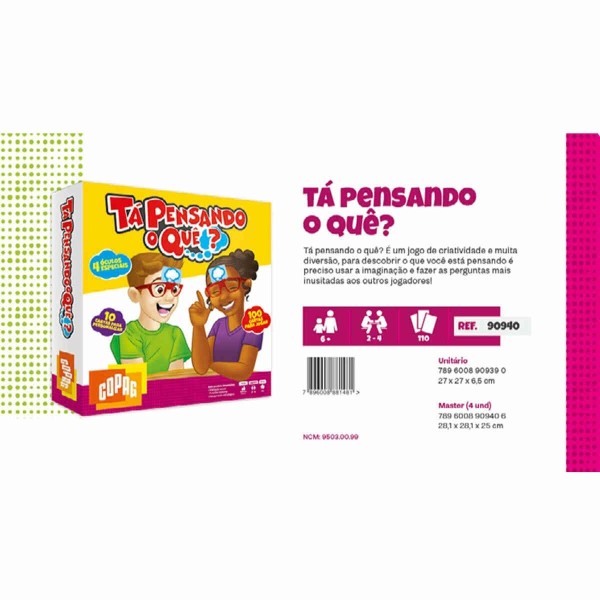 Encontraproduto.com.br - Jogo Tá Pensando O Quê? Copag 90940