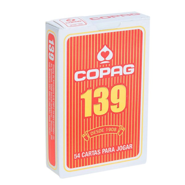 Encontraproduto.com.br - Baralho Copag Original 139 Tradicional Class Profissional Vermelho