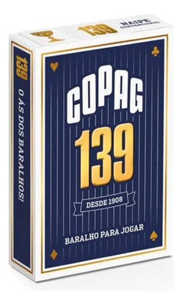 Encontraproduto.com.br - Baralho 139 Azul Naipe Convencional Bridge Size Copag