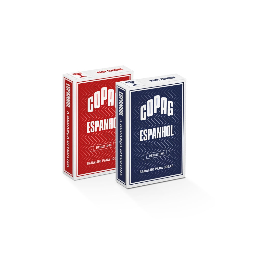 Encontraproduto.com.br - Baralho Espanhol Azul Bridge Size Naipe Espanhol Copag