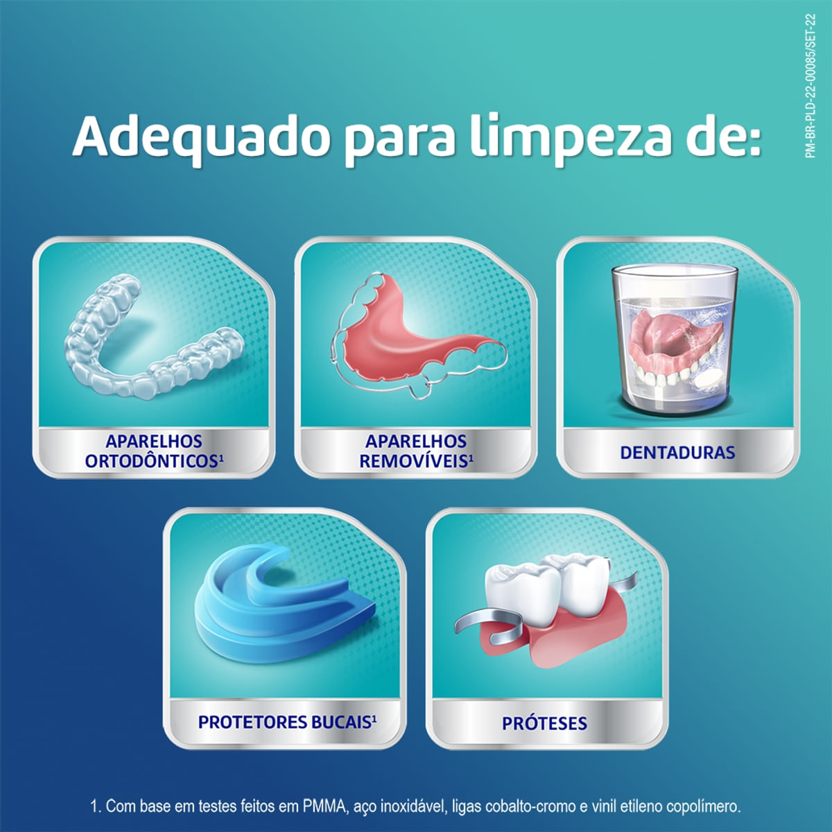 Encontraproduto.com.br - Limpador de Dentadura e Aparelhos Corega Tabs 3 Minutos 6 Pastilhas Efervescentes