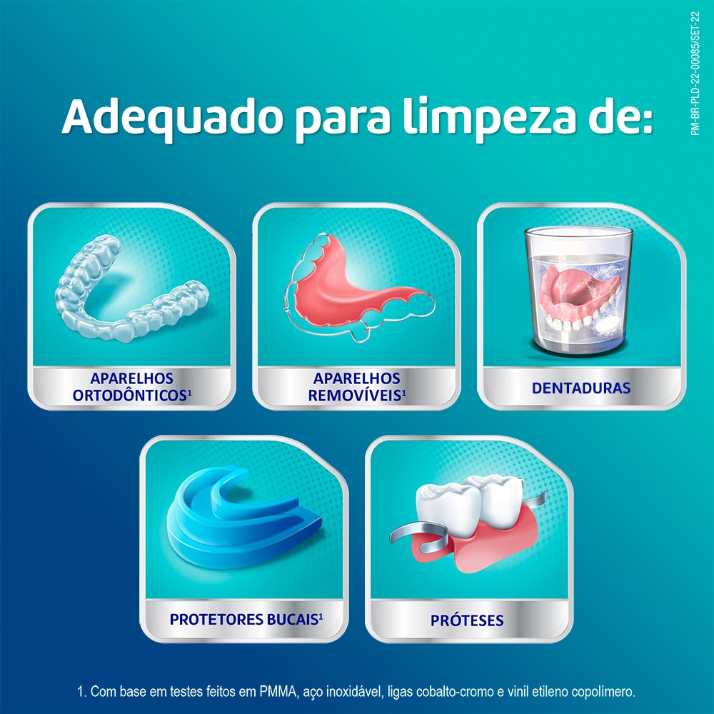 Encontraproduto.com.br - Limpador de Dentadura e Aparelhos Corega Tabs 3 Minutos 6 Pastilhas Efervescentes