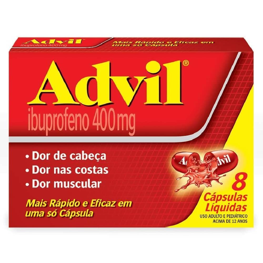 Advil 400mg com 8 Cápsulas - GSK