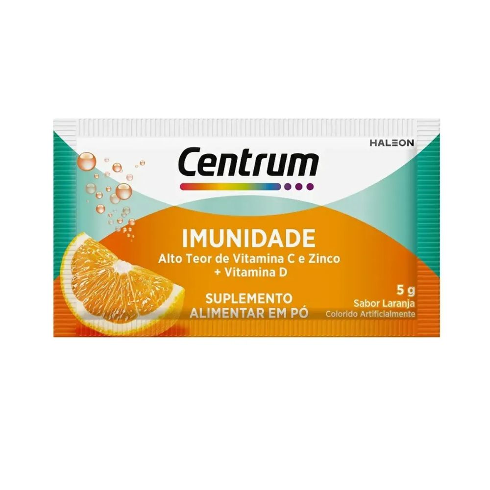 Suplemento Em Po Efervescente Laranja Centrum Imunidade 1 Sache 5g