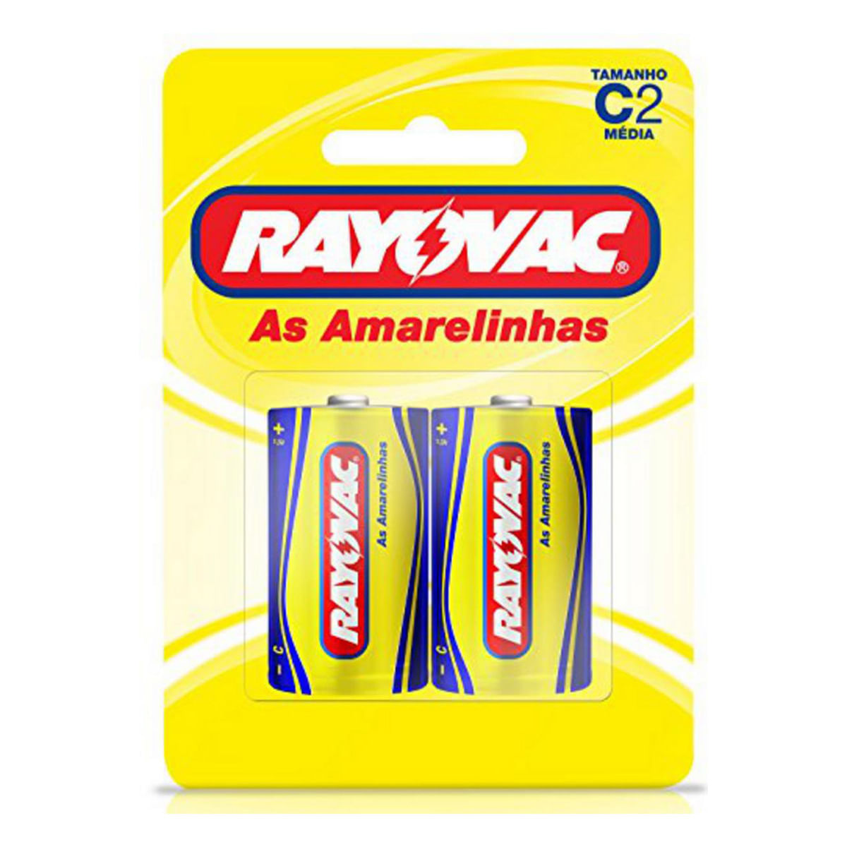 Encontraproduto.com.br - Pilhas Amarelinhas C2 Com 2 Unidades - Rayovac.