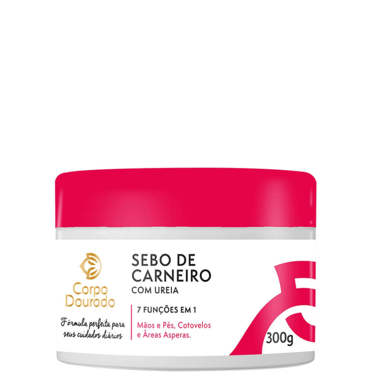 Encontraproduto.com.br - Corpo Dourado - Sebo de Carneiro para Mãos e Pés 7 em 1 com Ureia 300g
