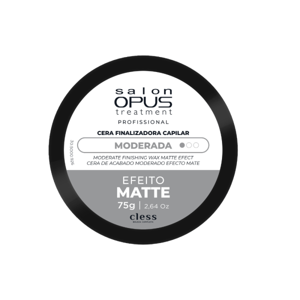 Encontraproduto.com.br - Cera Modeladora Fixação Moderada Matte Salon Opus 75g