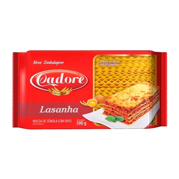 Encontraproduto.com.br - Lasanha Cadore Com Ovos 500G