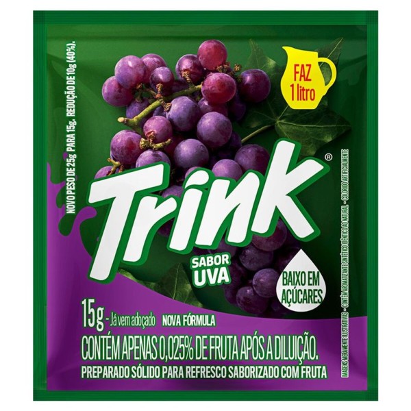 Encontraproduto.com.br - TRINK Suco em Pó Sabor Uva 25 gramas