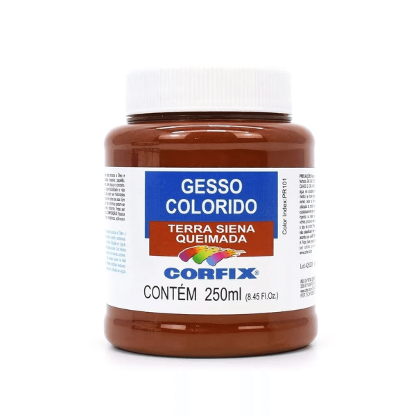 Encontraproduto.com.br - Gesso Colorido Terra Siena Queimada 250 ml Corfix