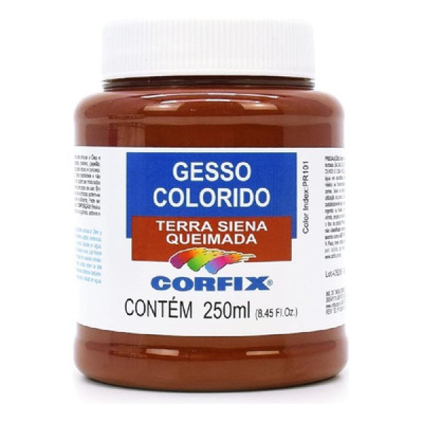 Encontraproduto.com.br - Gesso Colorido Terra Siena Queimada 250 ml Corfix