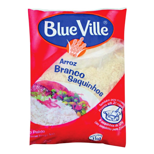 Encontraproduto.com.br - Arroz Blue Ville Saquinho Tipo 1 Pacote com 1kg