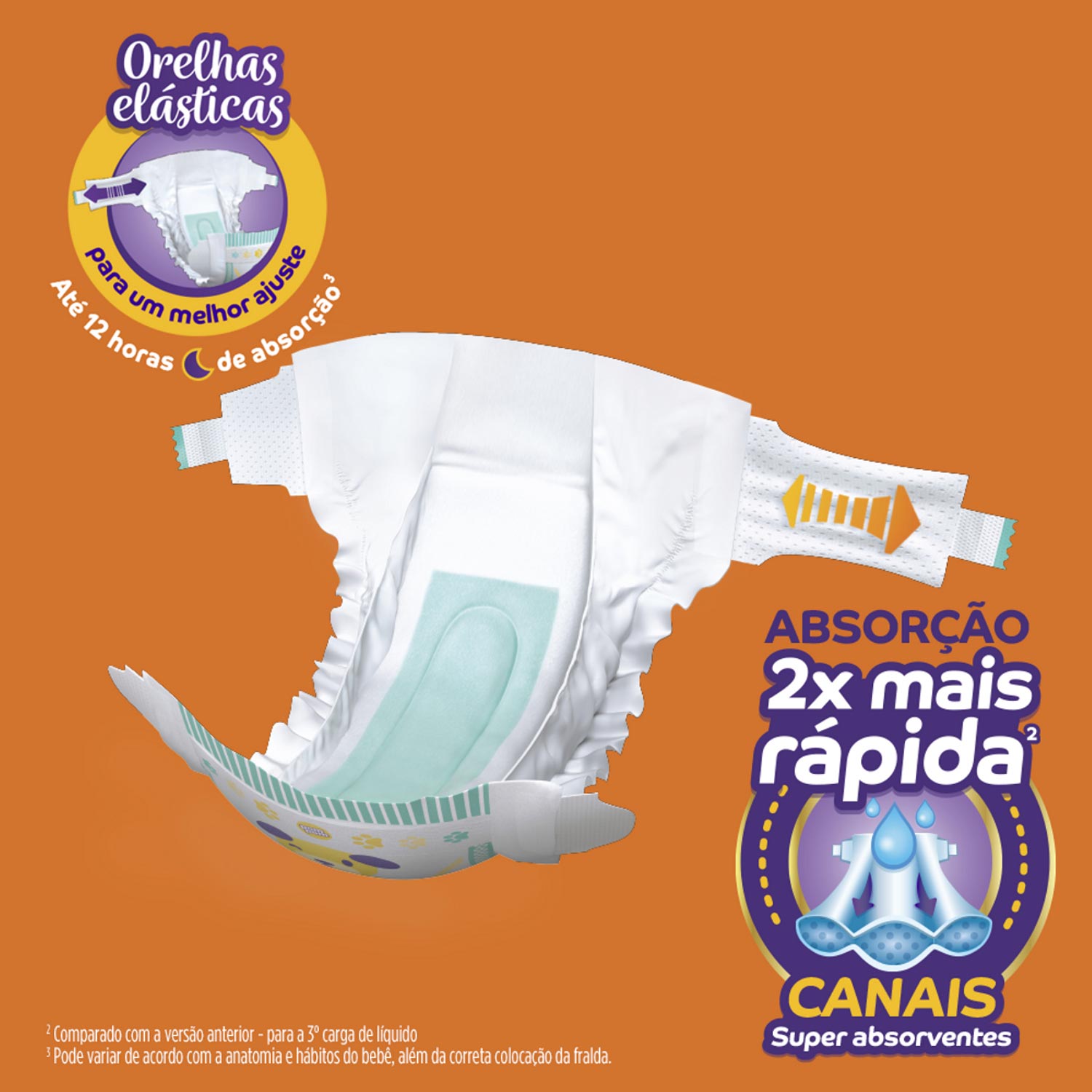 Encontraproduto.com.br - Fralda Pompom Protek Baby Mega Tamanho G Com 40 Unidades
