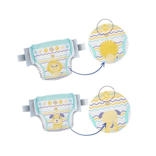 Encontraproduto.com.br - Fralda Pom Pom Protek Proteção De Mãe Prática P 20 Unidades