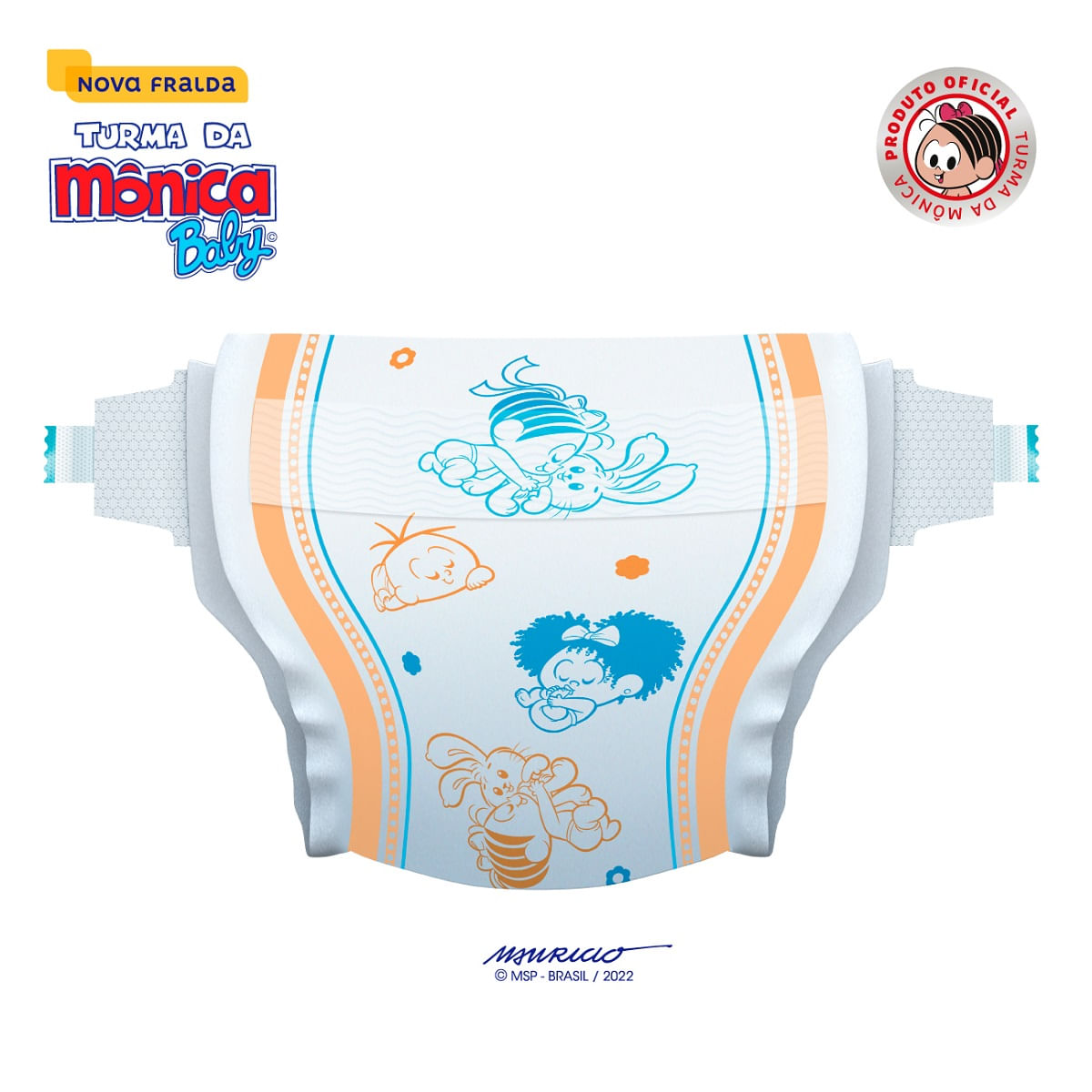 Encontraproduto.com.br - Fralda Descartável Turma Da Mônica Baby P Pacote 30 Unidades