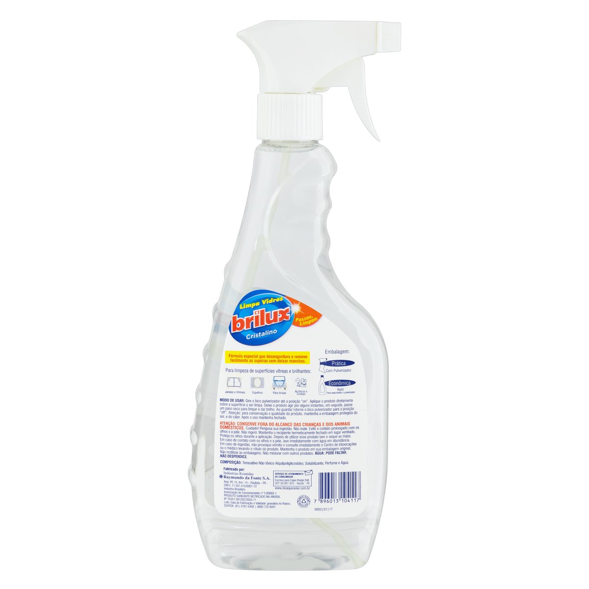 Encontraproduto.com.br - Limpador Vidro Brilux Gatilho 500ml