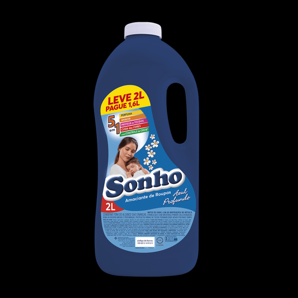 Amaciante Sonho Azul Profundo Leve 2l E Pague 1.6l