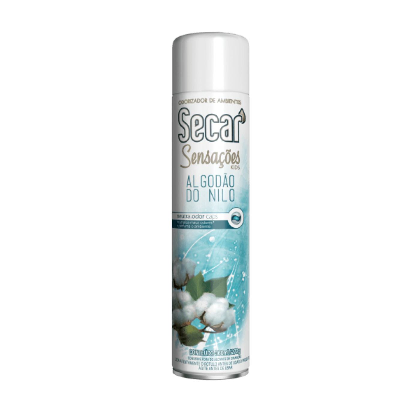 Encontraproduto.com.br - Desodorizador Aerossol Secar Algodão do Nilo Frasco com 360ml
