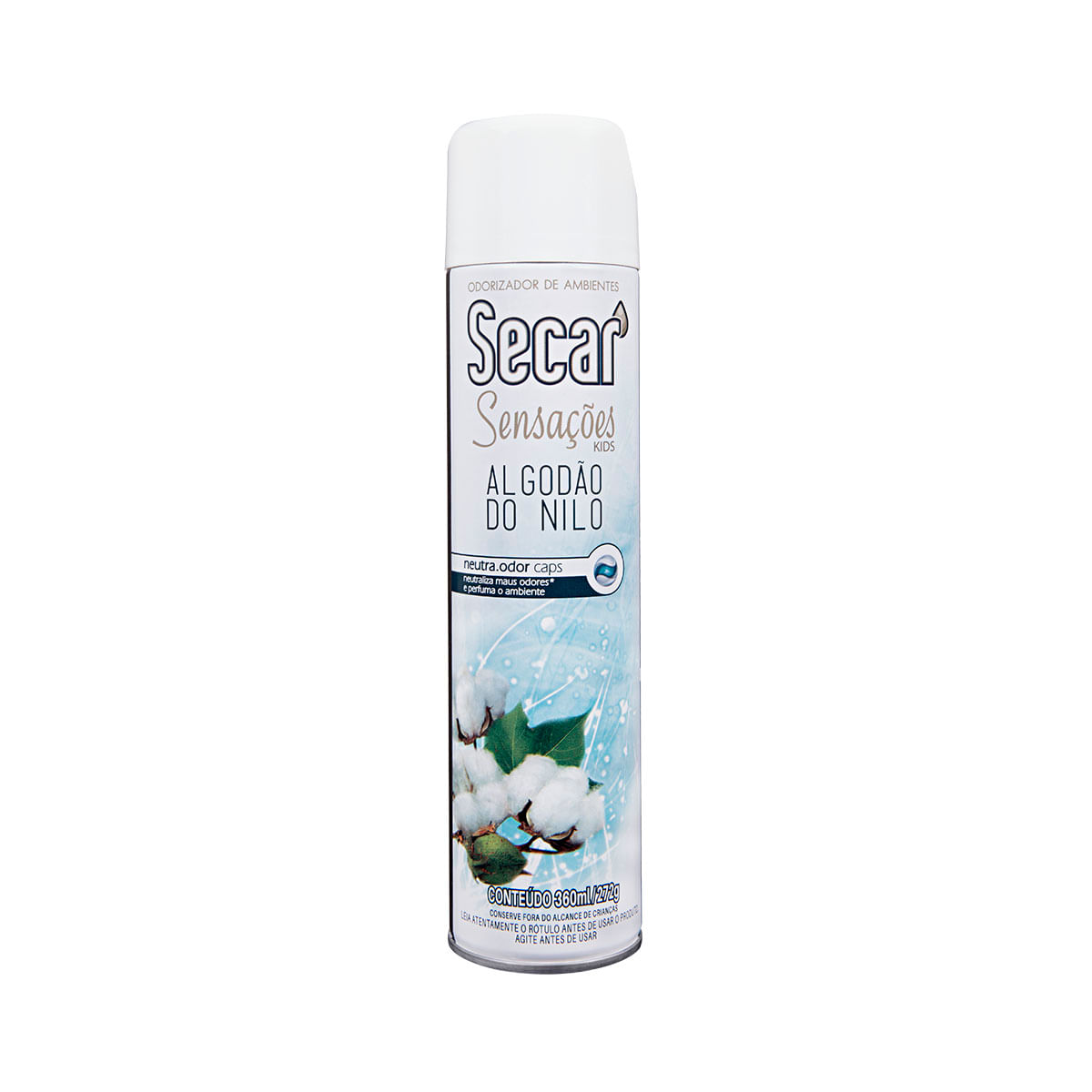 Encontraproduto.com.br - Desodorizador Aerossol Secar Algodão do Nilo Frasco com 360ml