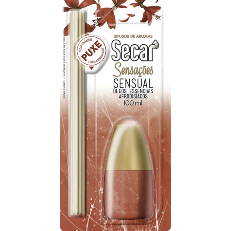 Encontraproduto.com.br - Difusor de Aromas Secar Sensual Frasco com 100ml