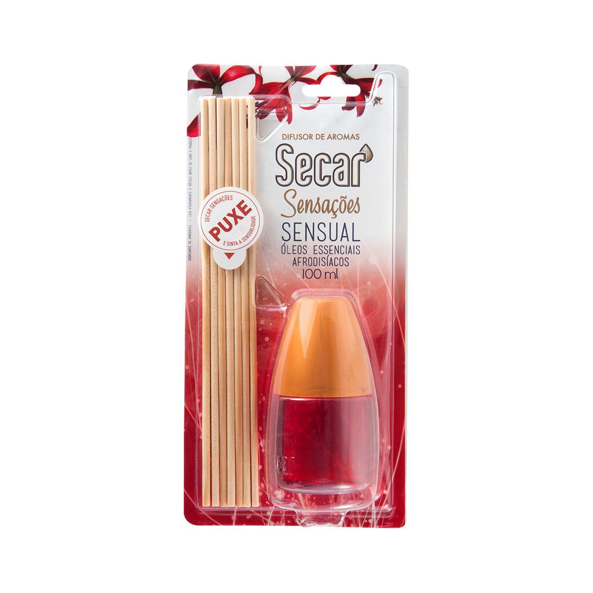 Encontraproduto.com.br - Difusor de Aromas Secar Sensual Frasco com 100ml