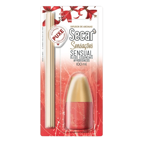 Encontraproduto.com.br - Difusor de Aromas Secar Sensual Frasco com 100ml