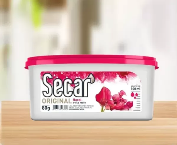 Encontraproduto.com.br - Desumidificador Secar Original Floral 80g