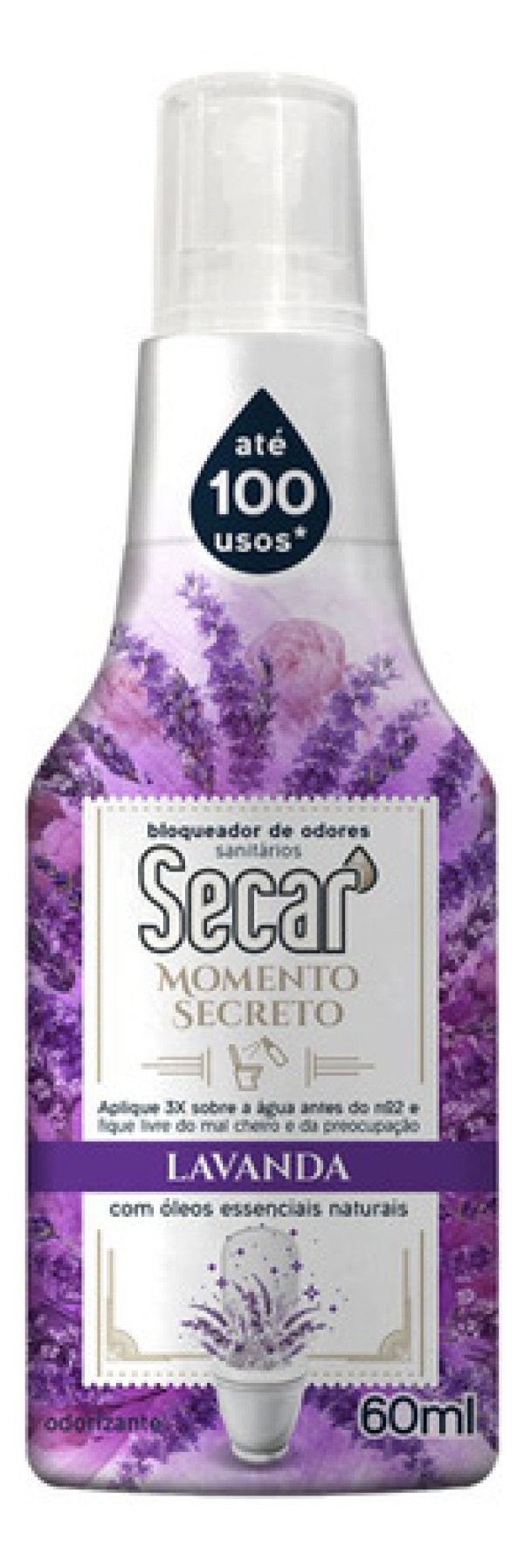 Encontraproduto.com.br - Bloqueador de Odores Lavanda 30ml Secar