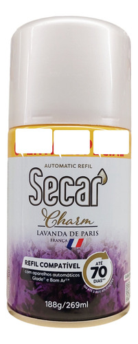 Encontraproduto.com.br - Desodorizador Aerossol Secar Lavanda de Paris Frasco com 269ml