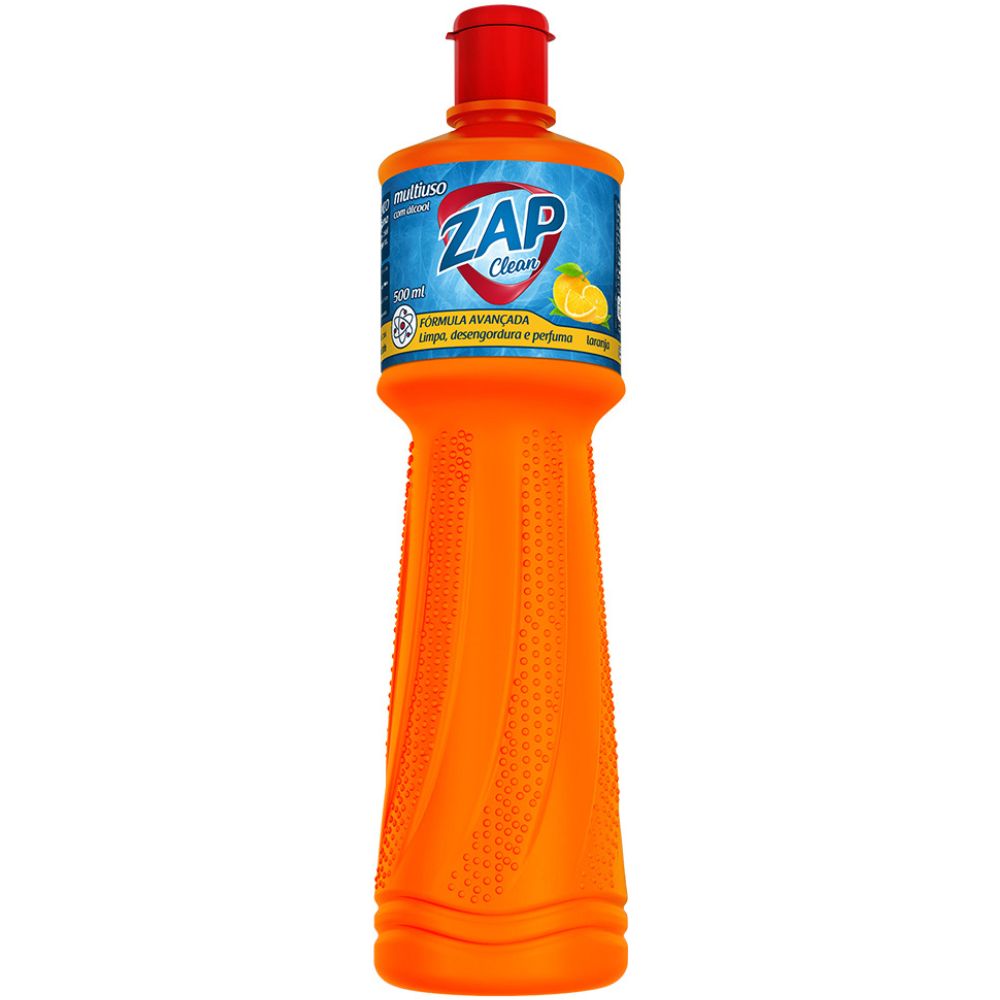 Desinfetante Multiuso Zap Clean Laranja 500ml Soin