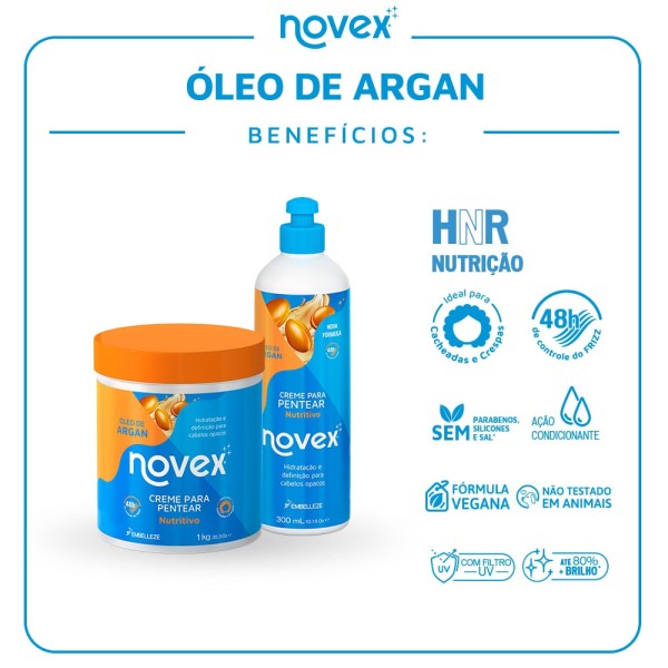 Encontraproduto.com.br - Creme para Pentear Novex Óleo de Argan