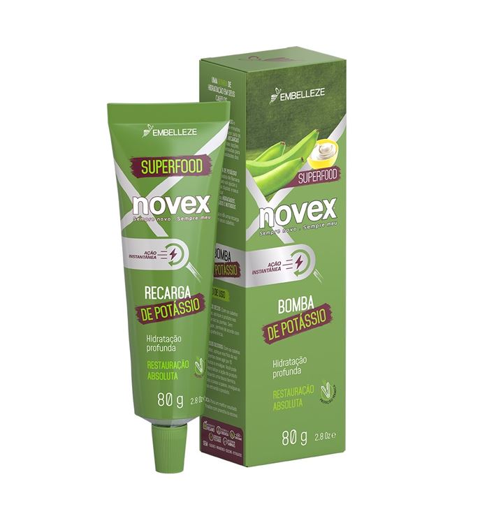 Encontraproduto.com.br - Máscara de Hidratação Novex Recarga Biomassa de Banana e Açúcar Mascavo 80g