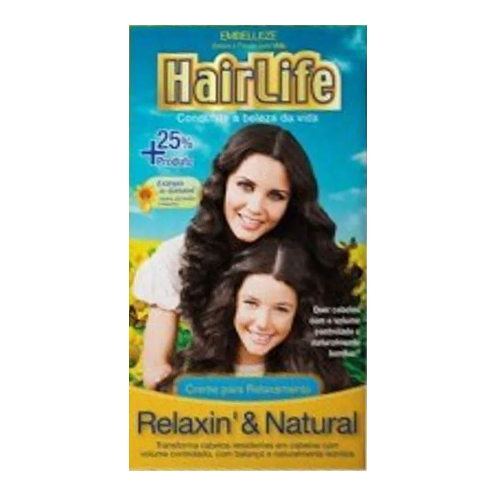 Encontraproduto.com.br - Creme Relaxamento Hair Life Natural 180G - Hair Life