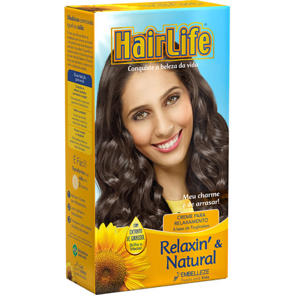 Encontraproduto.com.br - Creme Relaxamento Hair Life Natural 180G - Hair Life
