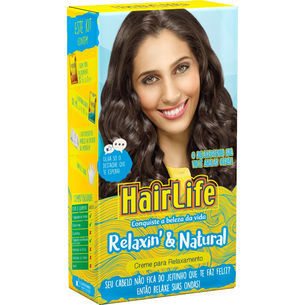 Encontraproduto.com.br - Creme Relaxamento Hair Life Natural 180G - Hair Life