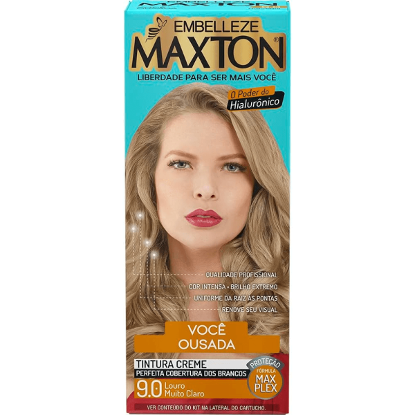 Encontraproduto.com.br - Tintura Maxton 9.0 Louro Muito Claro